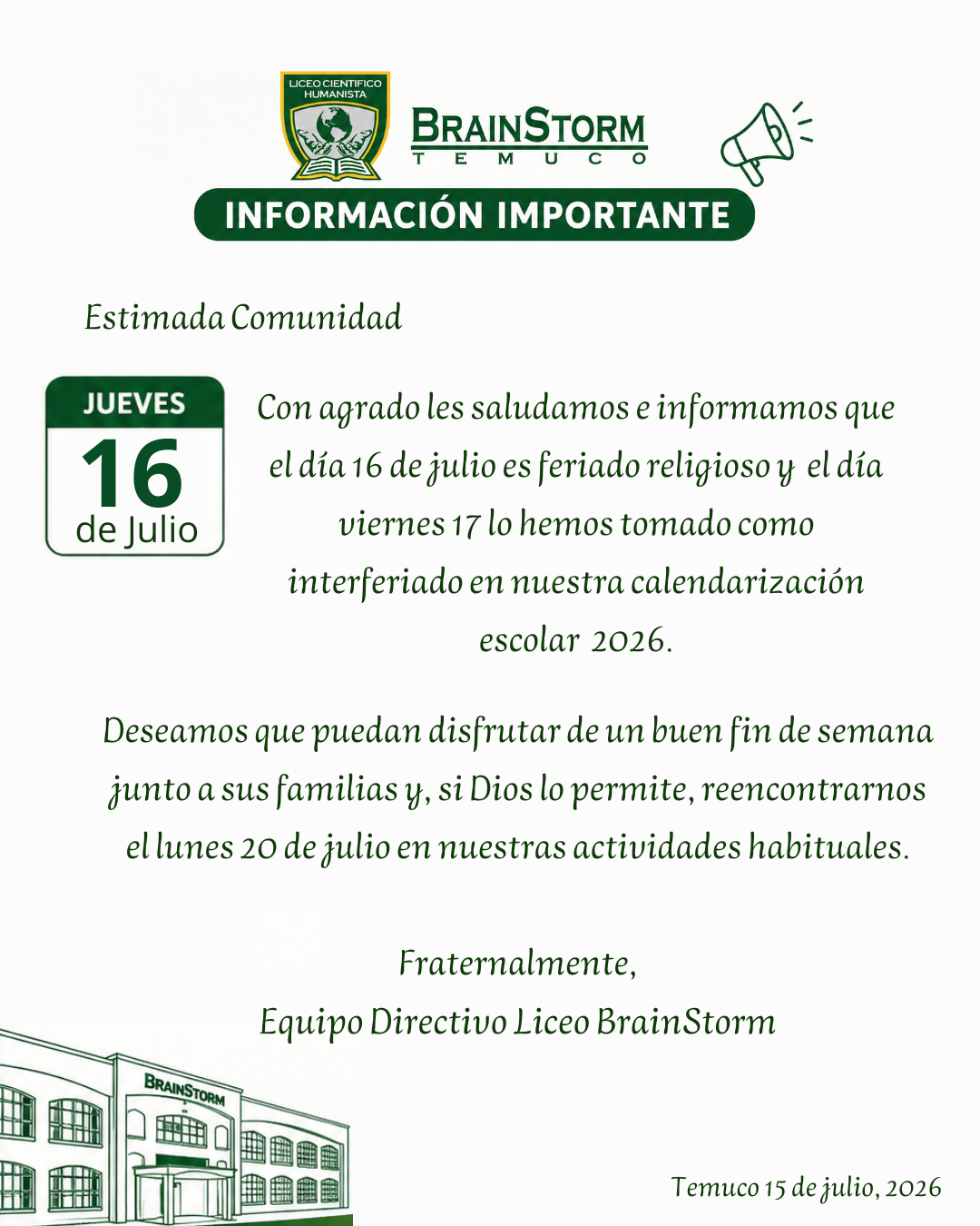 Información Importante